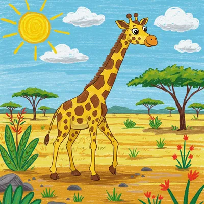 giraffes-coloring-pages
