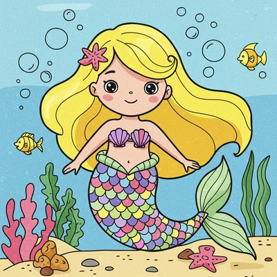 mermaids-coloring-pages