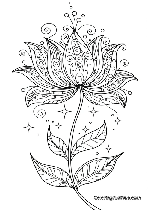 Ornate fantasy flower