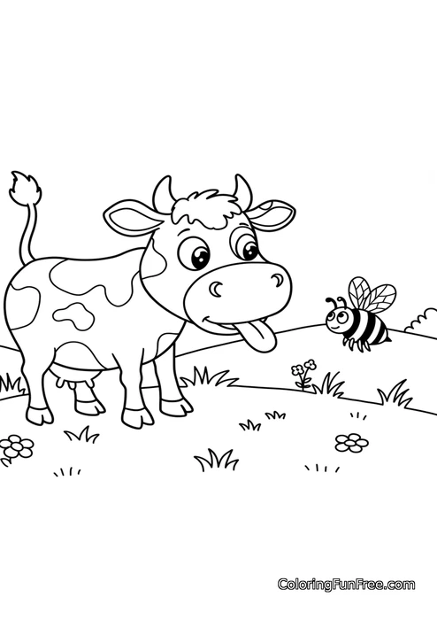 Cow and bee pasture