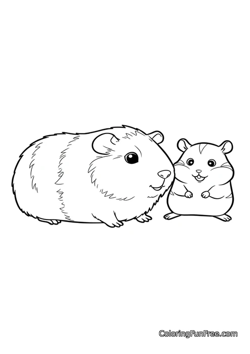 Guinea pig and hamster