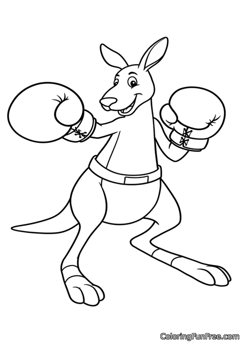 Kangaroo boxer