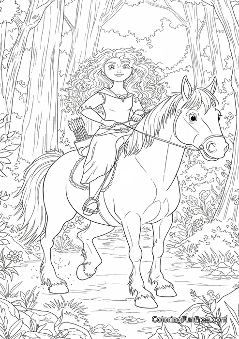 Merida riding horse