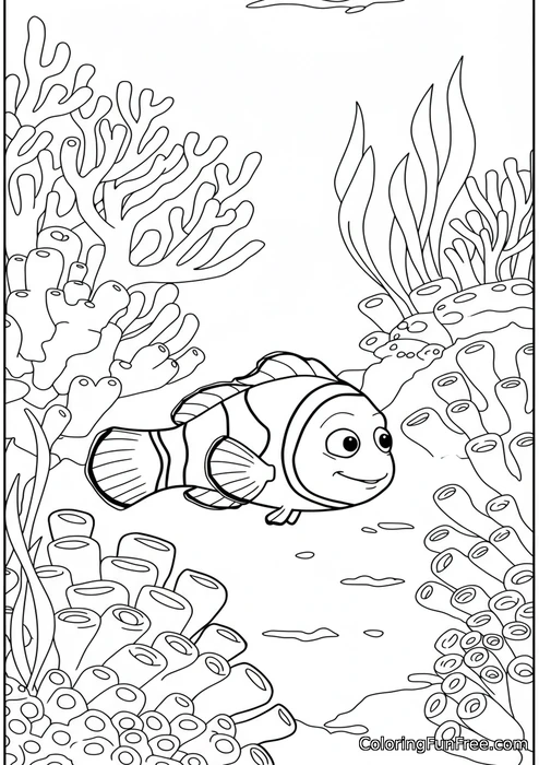Nemo in coral reef