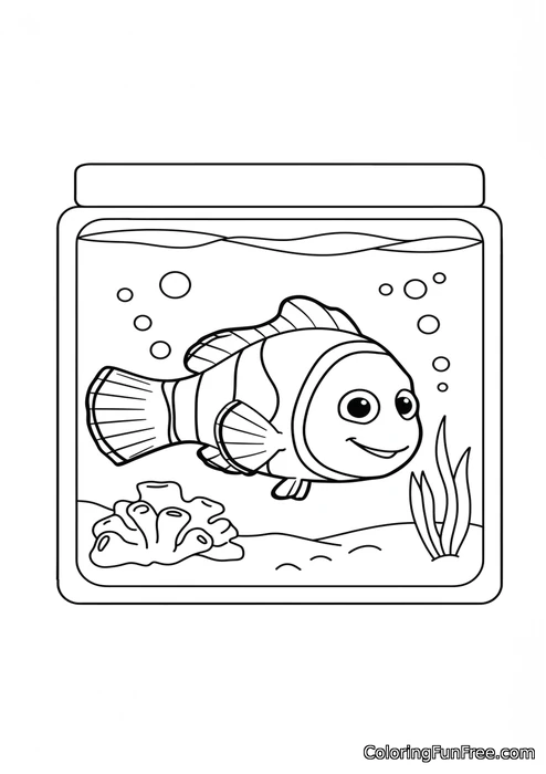 Nemo in fish tank