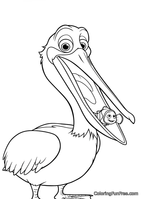 Nigel the pelican standing