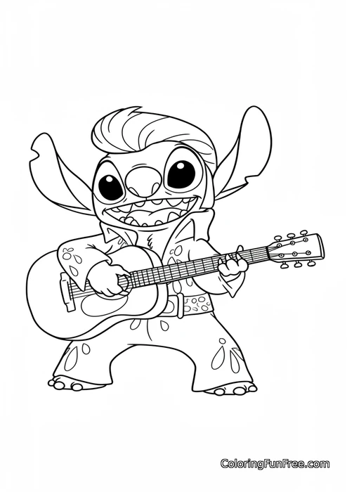 Stitch Elvis costume