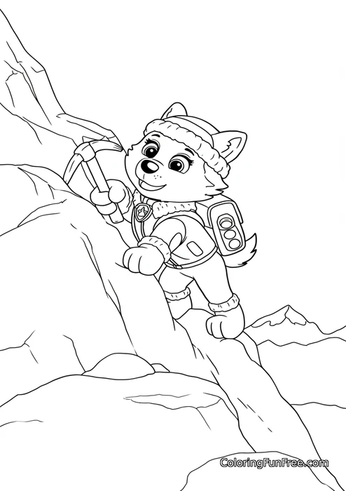 Paw Patrol Everest mountain climbing
