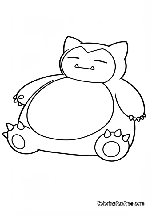 Pokemon snorlax sitting
