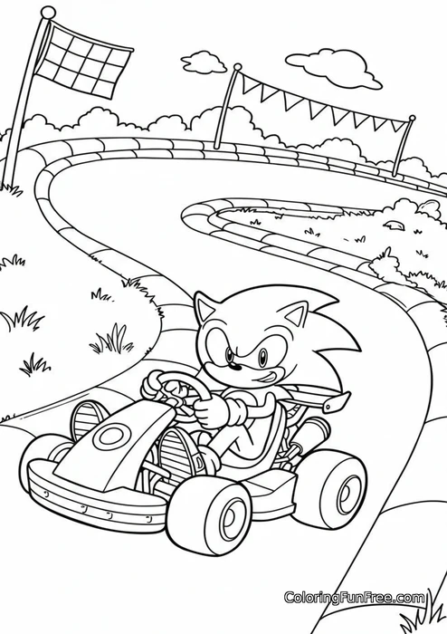 Sonic go kart racing