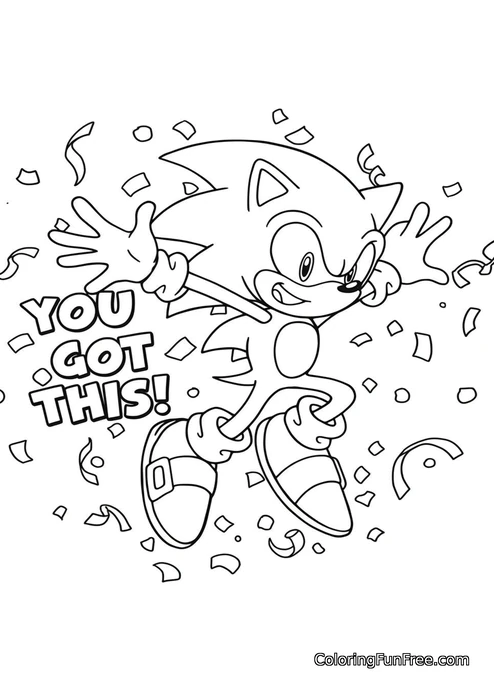 Sonic you got this confetti