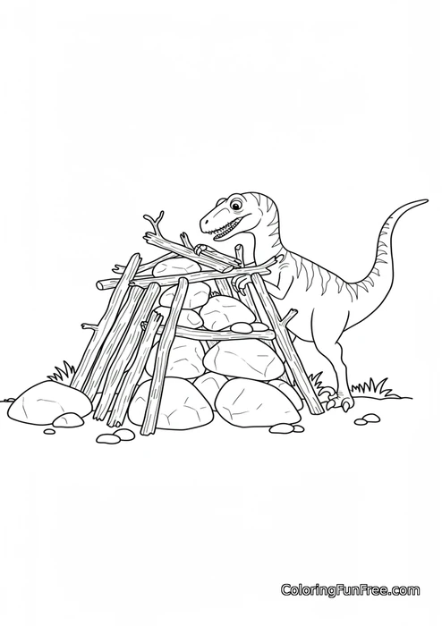 Raptor building stick shelter-img