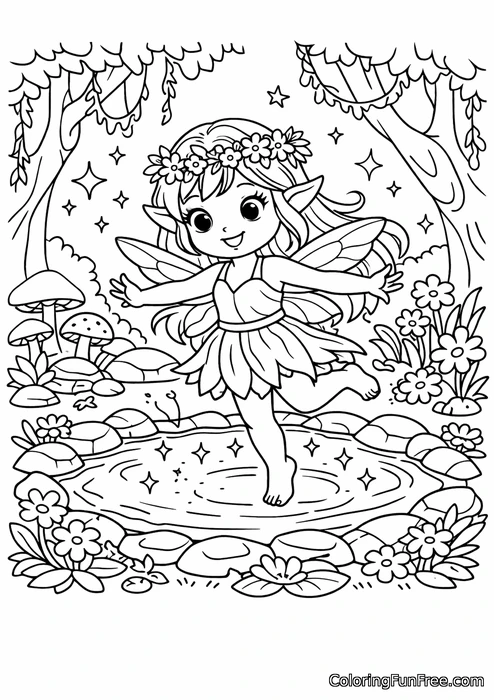 Little nymph dancing