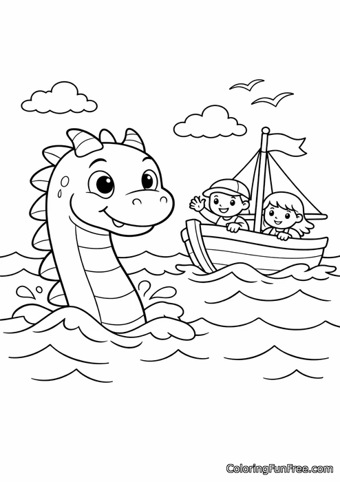 Little sea serpent peeking