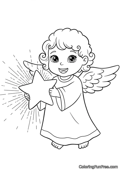 Angel with star