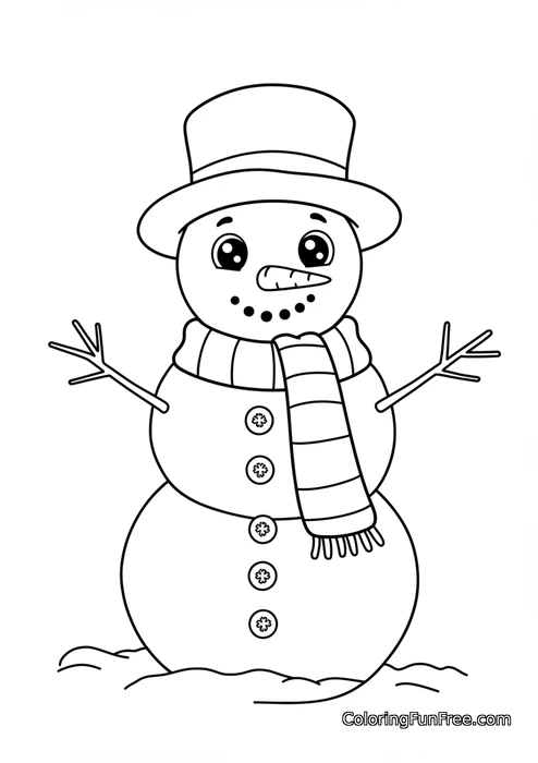 Happy snowman
