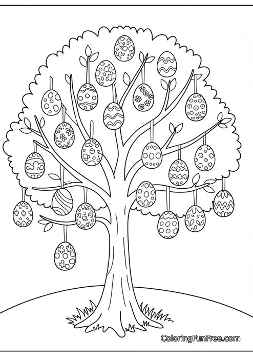 Easter egg tree