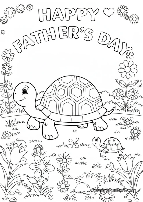 Turtle and baby turtle