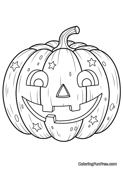 Jack o'lantern with star