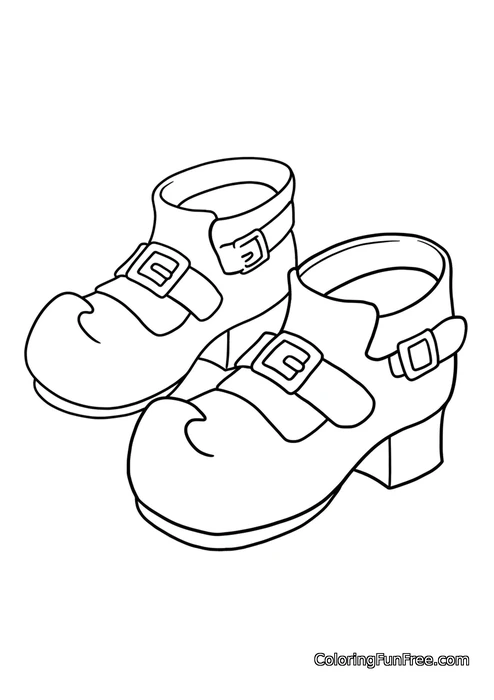 Pair of leprechaun shoes