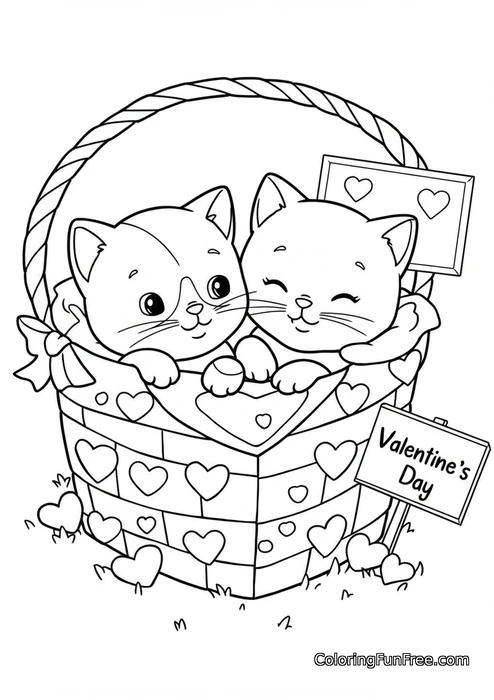 Kittens in basket