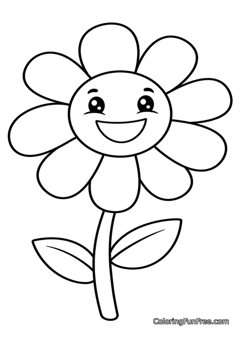 Flower with face