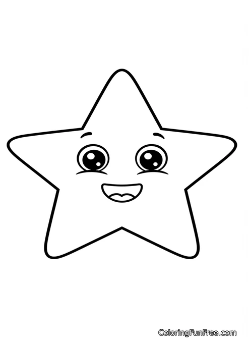 Star with face