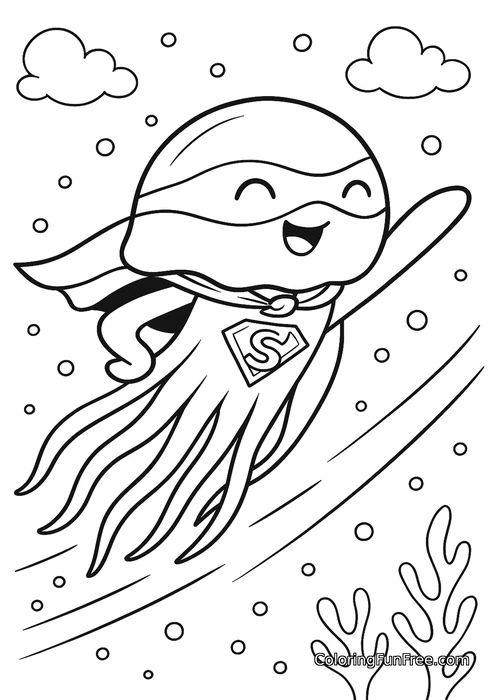 Superhero jellyfish