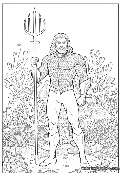 Aquaman alone in open ocean