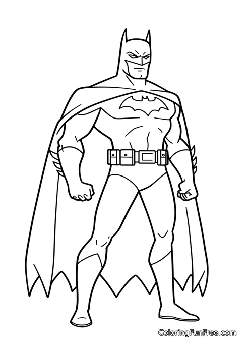 Batman standing pose full