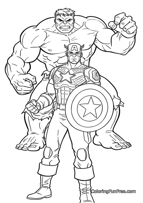 Captain America and Hulk