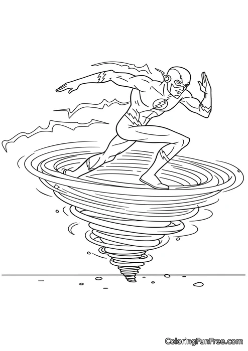 Flash creating tornado with speed-img