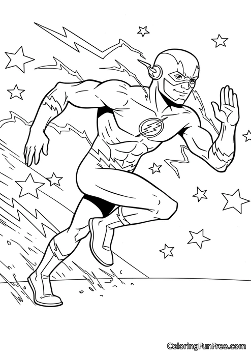 Flash running with star