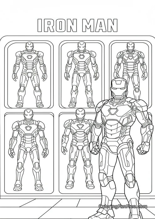 Iron man in hall of armor