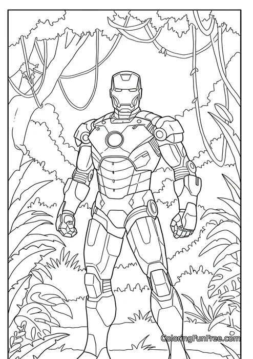 Iron man in the jungle