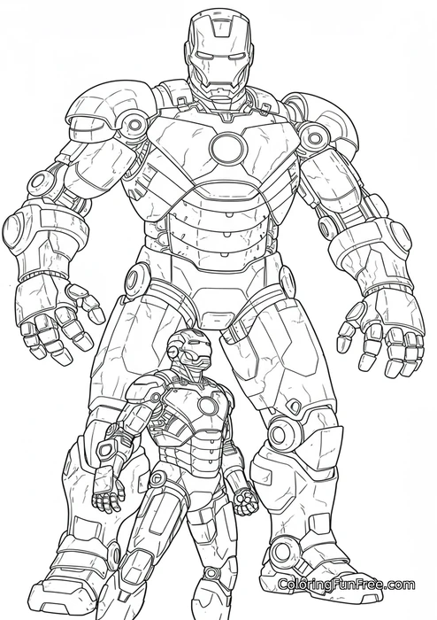 Iron man with hulkbuster armor