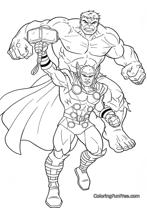 Thor and hulk team up