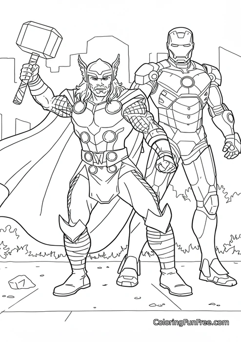 Thor and iron man