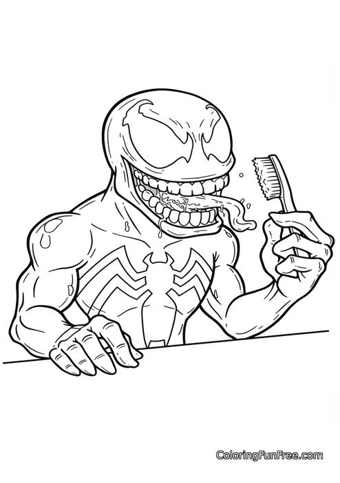 Venom with brushteeth