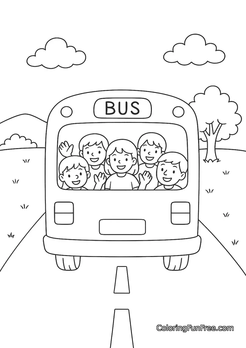 Bus full of children