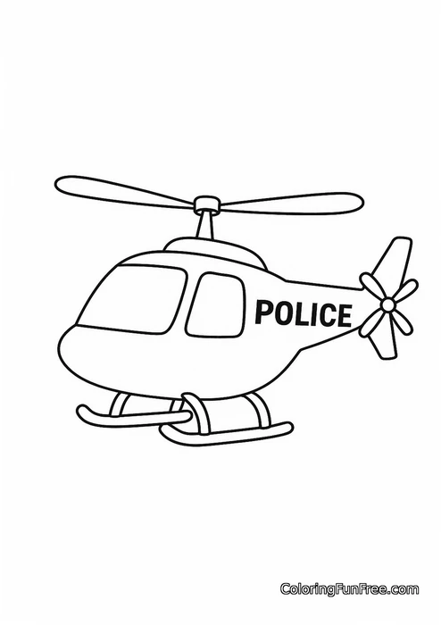 Police helicopter
