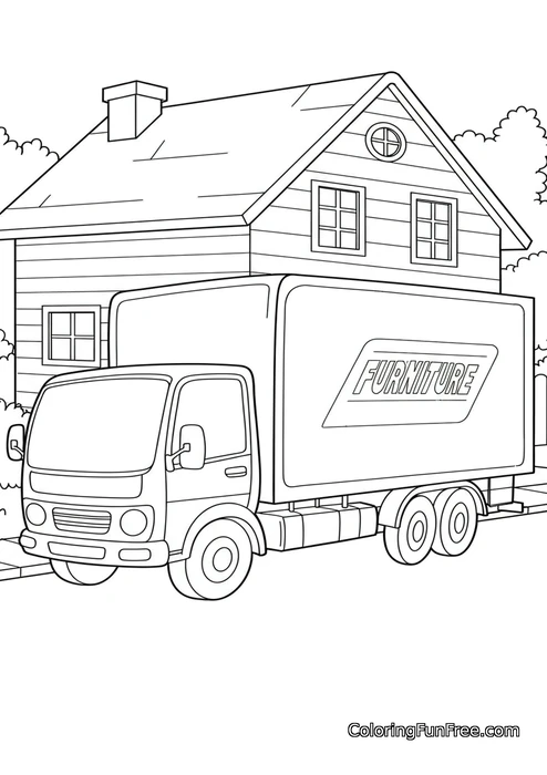 Furniture moving truck